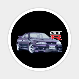 JDM CAR R33 V-SPEC Midnight Purple 400R Magnet